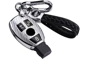 RXXR Etui na kluczyki samochodowe kompatybilne z Mercedes Benz A B C E S CLK AMG klasa C180 W164 W245 W209 W204 etui na klucze z miękkiego TPU etui ochronne na klucze 3 przyciski