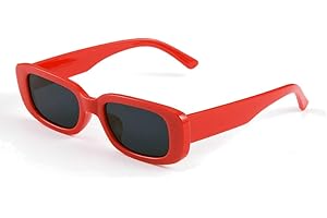 Long Keeper Lunettes de Soleil Rectangulaires Protection UV400 Lunettes de Conduite Rétro pour les Femmes