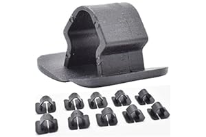 NICOLIE 10Pcs 1H5863849A01C Capó De Plástico Capó Aislamiento Clip Retenedor De Remache Compatible con VW Polo Tiguan Passat B5 B6 Seat Leon 2 Skoda Octavia 2