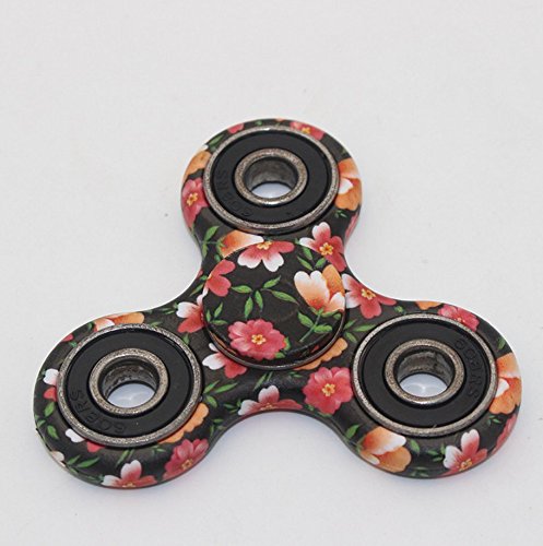 Yeah67886 Blumenmuster Hand Fidget Spinner Spielzeug für Kinder Adult Stress Reduzieren Umleitung Aufmerksamkeit