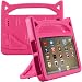 Produktbild samLIKE Netter Gummigriff-Standplatz-Kasten für Amazonas Kindle Feuer HD 8 2016/2017 Kinder sicheres EVA-Katzen-Ohr, 7 Farben (Rosa)