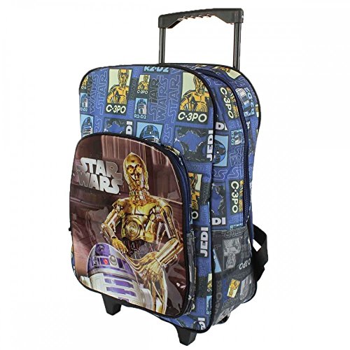 Star Wars Sac à roulettes Garçon - Trolley - C3PO R2D2