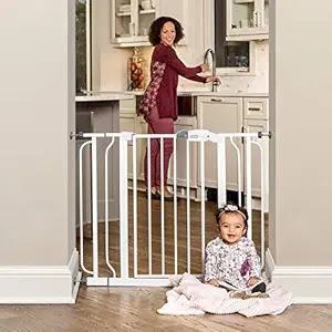 Regalo Easy Step Extra Wide Baby Safety Gate (White)