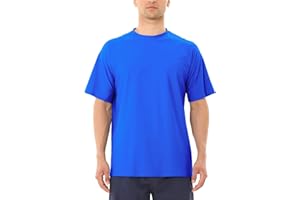 MASOCIO T-Shirt Anti UV à Manche Courts Rash Guard Homme UPF 50+ Maillot de Bain Hauts Séchage Rapide