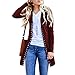 Produktbild Gefütterte Winterjacke Damen Schwarzer Windbreaker Mit Kapuze Wollmantel Oversize Jacke Mit Fellkragen Damen Mantel Billig Cardigan Strickjacke Trenchcoat Damen Steppjacke Damen Kurzer Mantel