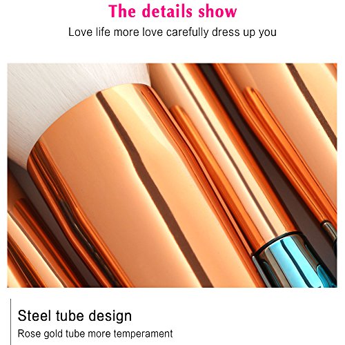 10 Stück Meerjungfrau Make Up Pinsel Set Contouring Foundation Blush Eyeliner Eyeshadow Lip Cosmetic Brushes Tool - 5