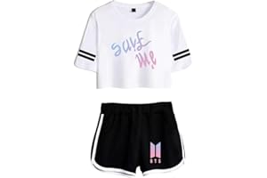 Maisley SaveMe T-Shirt & Kurze Hose Sport Set Bangtan Boys World Tour Love Yourself Suga Jimin Jin Jung Jook J-Hope Rap-Monster V Shorts & Top Sets
