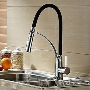 Hiendure® aus massivem Messing herausziehen Spray Küchenarmaturen