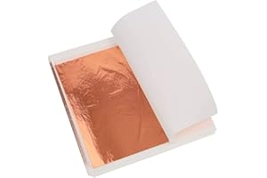 YANJINGHE SDFSA 100 Pezzi Foglio di Lamina d'oro, Fogli D'Imitazione, Foglia di Rame in Oro Rosa, 14 x 14 cm Rame Fogli d'Imitazione Foglia d'oro per Pittura, Doratura, Decorazione, Mobili, Unghie (Oro Rosa)