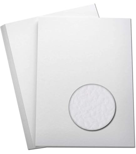 Papermill Direct | Wholesale Card Blanks White Hammered 255gsm | Pack