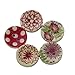 Imported 100Pcs Painted Colors Round DIY Wooden Buttons for Sewing and Crafting-55001326MG RS.305.00