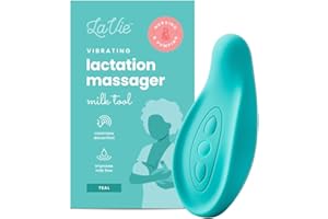 LaVie Lactation Massager, Breastfeeding Support for Clogged Ducts, Mastitis, Improve Milk Flow, Engorgement, Medical Grade Teal