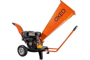 OXEO Broyeur de végétaux thermique 7CV - branches diamètre 6,5cm - broyeur à bois à essence - moteur 212 cm3-4 temps - puissant