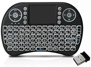 LOXBEE Wireless Bluetooth Touch Pad Keyboard with 360 Degree Flip Design USB Drive Port Rechargeable Lithium-Ion Battery Ergonomically Handheld Modern Design