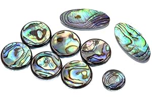 Alnicov High Quanlity 9Pcs/Set Alto Tenor Soprano Saxophone Sax Pearls Key Buttons Inlays Accessories,Multicolor