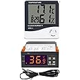 TechSupreme STC 1000 Digital Temperature Controller+ HTC-1 with Humidity Incubator Temperature Sensor and Controller