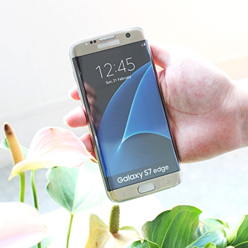 S7 Edge Protectores de Pantalla  Arbalest   Protector Pantalla Cristal Templado Curvo Marco para Samsung Galaxy S7 Edge Oro