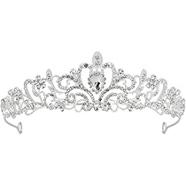 Rosa Gold Tiara Mit Strass - Prinzessin Krone Für Hochzeit & Partys