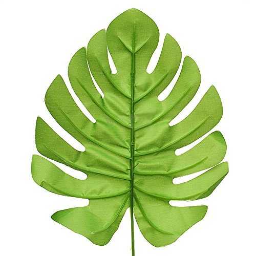 24 Stück Pack Künstliche Monstera Filiale Palm Farn Laub 43cm - 4