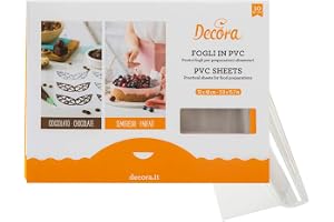 Decora 0160724 10 Food Pvc Sheets 30 X 40 Cm - 150 Mycron