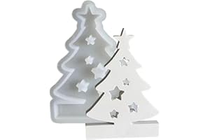 WEITING Silikonformen Gießformen Kerzenhalter, Weihnachtsbaum Teelichthalter Kerzenformen, Weihnachten Silikonform Seifenform Epoxidharz Für Sojawachs Kerzen, Seife, Gips, Handwerk