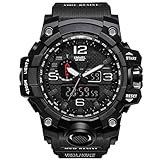 Herrenuhr Stilvolle elektronische Multifunktionsuhr für Studenten Wasserdichte Uhr mit dualer Digitalanzeige und wasserdichter Armbanduhr.