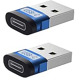 sunshot USB A auf USB C Adapter, 2er Pack USB C auf USB Adapter, Typ C auf A Konverter, USB Typ C Buchse auf USB OTG Adapter 