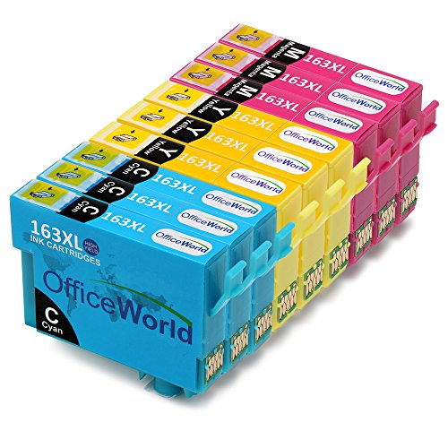 OfficeWorld Kompatible Patronen Ersatz für T1632 T1633 T1634 Tintenpatronen Hohe Kapazität Kompatibel für Workforce WF-2630WF WF-2760DWF WF-2010W WF-2510WF WF-2520NF WF-2530WF WF-2540WF WF-2650DWF WF-2660DWF (3 Cyan, 3 Magenta, 3 Gelb)