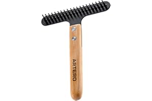 ARTERO Rex. Rastrillo para Perros y Gatos. Arrastra facilmente y sin Esfuerzo la muda del Manto, Gracias a Sus púas de Gran firmeza Que te ayudarán a Eliminar la muda de Pelo de los Perros y Gatos.