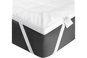 ‎AIMTTON Aimtton Matratzen Topper 90 x 200 cm Baumwolle, Extra-weiche Matratzentopper 90x200cm für Boxspringbett Sofabett und Gästebett Maschinenwaschbar
