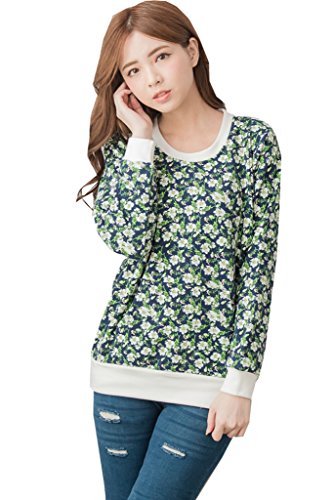 Bearsland Maternity Women's Long Sleeves Floral Sweater Maternity and Nursing Winter Sporty Sweatshirt and Tops