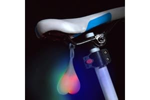 TOTMOX Luces traseras de la bola de la bicicleta, Riloer luces de advertencia del corazón de la bicicleta, lámpara de huevo LED esencial de la noche, impermeable