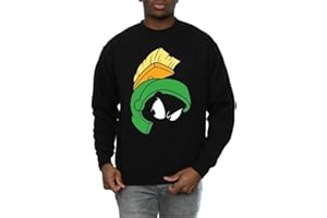 ABSOLUTE CULT Looney Tunes Men's Marvin The Martian Face Sweatshirt