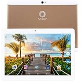 Nuevo Tablet Artizlee ATL-21X, 10.1" Tablet Pc (Android 6.0, Quad Core, FHD 1920x1200 IPS, 2GB RAM, 32GB, Cámara 5.0MP, WiFi, Bluetooth, OTG) Oro, 2017 Versión Actualizada