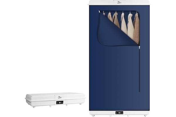 Uten Sèche-linge électrique 1500 W, amovible et portable, avec minuterie, idéal pour les voyages d'affaires, les résidences universitaires, les hôtels et les campings