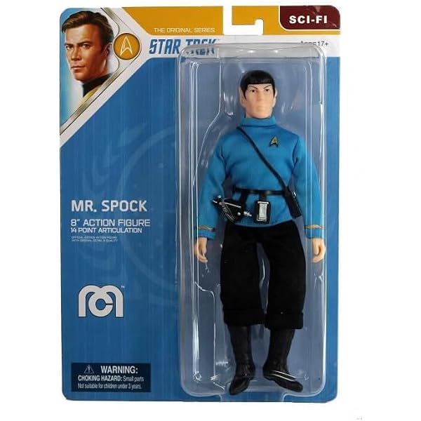 Star Trek Actionfigur Captain Spock – 5 Zoll (ca. 12,7 Cm), Playmates, Aus „The Wrath Of Khan“, Mehrfarbig