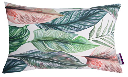 Tom Tailor 564387 T-Colored Leaves Kissenhülle, Baumwolle, koralle, 30 x 50 cm