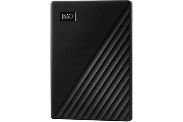 WD 5TB My Passport Disco Duro Externo Portátil, USB 3.2 Gen 1/USB 3.0, Copia de seguridad y protección con contraseña, Formateado para Windows, ChromeOS y MacOS, Negro