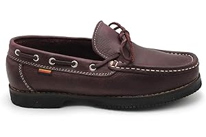 VALDEGAMA - Zapato náutico, de Piel con Cordones y Suela de Goma, Hecho en españa, para: Hombre