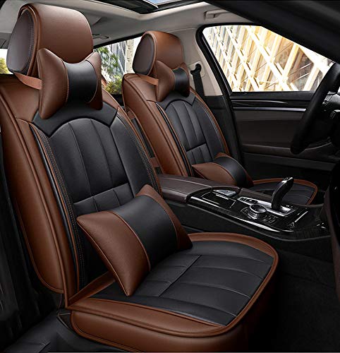 5 coprisedili per auto traspiranti adatti per la maggior parte dei camion SUV berlina Adatto per Acura RDX RLX TLX 2018 Mazda CX-5 Mazda6 Honda Accord CRV 2017 Hyundai Sonata,Marrone