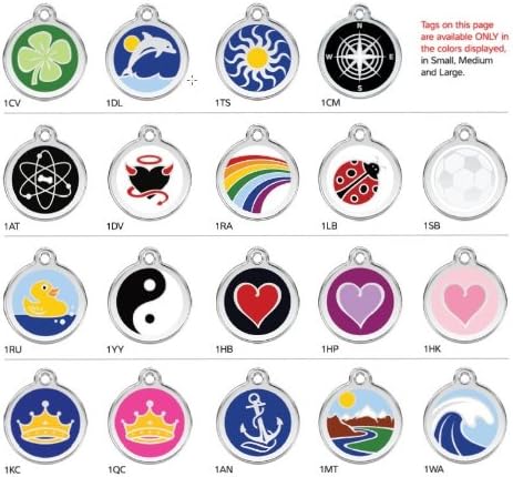 Custom Engraved Stainless Steel with Enamel Pet ID Tag - Small Dog by Cafe La Pooch