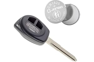 Jongo - Carcasa de Llave con Hoja Compatible con Suzuki Grand Vitara, Splash, Swift, SX4, Alto y Opel Agila | con 1x Batería Maxell CR1620 | Funda Llave Plip Coche Mando a Distancia 2 Botones