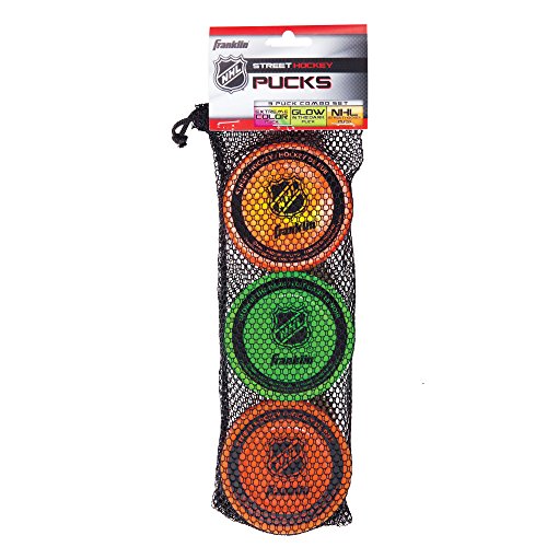 Franklin Sports NHL Street Hockey Puck Combo (Pack of 3)