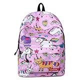 【Garantía de satisfacción】 Creemos que a su hijo le encantará la mochila escolar de unicornio. Si no le satisface por alguna razón, ofrecemos 100% garantía de devolución de dinero sin garantía.