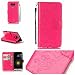 Produktbild Jepson LG G5 (5,3 Zoll) Hülle, Leadertasche Premium Lederhülle Flip Case im Bookstyle Folio Cover Kartenfächer Magnetverschluss und Standfunktion Leder Schale Etui für Handytasche Schutzhülle Prägung Schmetterling Muster.
