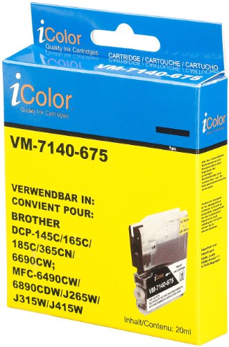 iColor Tintenpatrone für Brother (ersetzt LC980/1100), black - 2