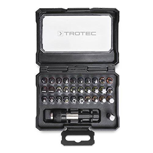 TROTEC 32-tlg. Schrauberbit-Set mit Farbcodierung und Universalhalter - 4