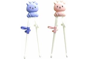 CRLLDPM Lot de 2 baguettes à sushi pour enfants,baguettes pour enfants,baguettes d'aide pour les débutants,les personnes âgées et les enfants pour l'entraînement des baguettes,baguettes chinoises