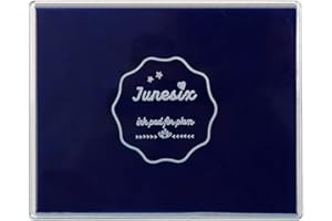 ROUCERLIN Large Size Craft Ink Stamp Pads, Washable Scrapbooking Finger Paint Pad for Kids, Craft Pads for Rubber Stamps, DIY Cards, Paintings, Baby Footprint Handprint (Deep Blue)