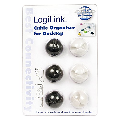 LogiLink KAB0009 - Organizador de cable  6 unidades 